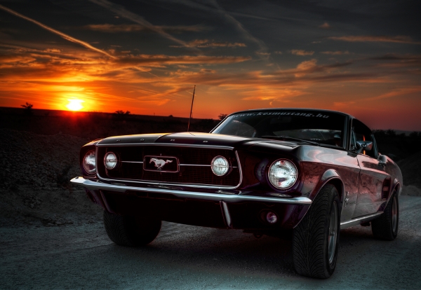Mustang a naplementében