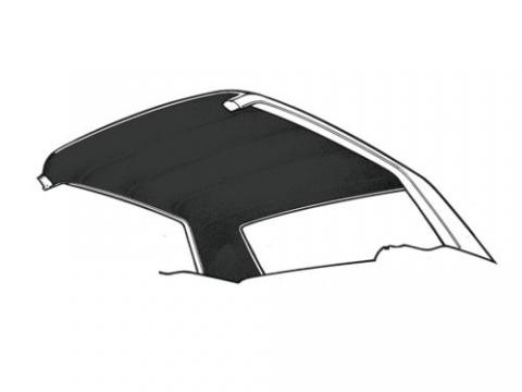 Tetőkárpit fekete 65/68 Fastback